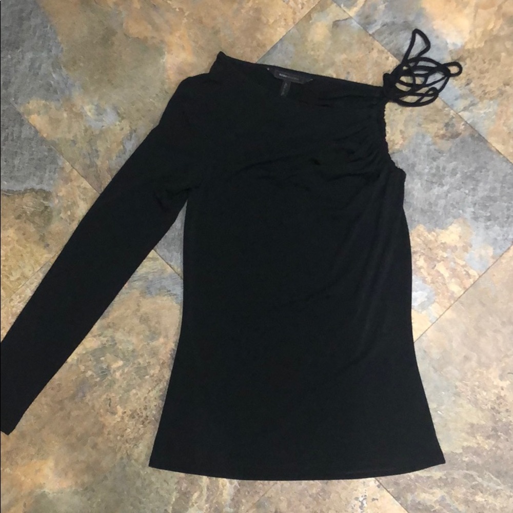 Trendy one sleeve shirt